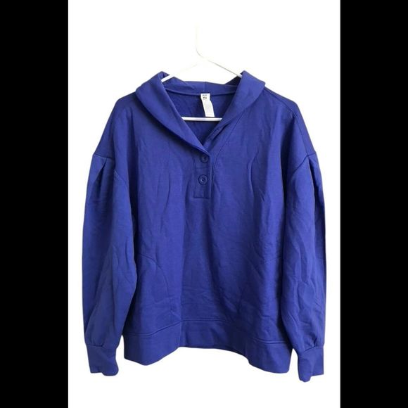 Fit 4 All by Carrie Wightman Women's Shawl Collar Sweatshirt Twilight - Regular - Picture 1 of 1